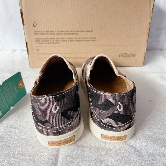 Olukai Pehuea Pa'i Womens Soft Pink/Ke Au Camo Slip-on Shoe Loafer US 6 - Picture 5 of 8